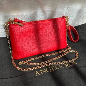 Angela Roi Zuri Red Gold Multifunction Vegan Leather Pouch